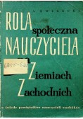 Rola społeczna nauczyciela na Ziemiach Zachodnich