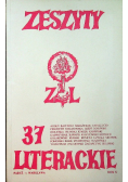 Zeszyty literackie numer 37