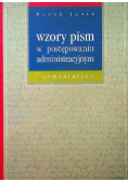 Wzory pism w postępowaniu administracyjnym