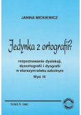 Jedynka z ortografii