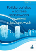 Polityka państwa w zakresie finansowania inwestycji mieszkaniowych