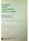 Przegląd metod i algorytmów numerycznych część 2