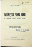 Najświętsza Marja Panna 1934 r.
