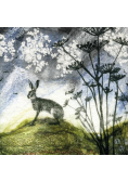 Karnet kwadrat z kopertą Hare and Hogweed