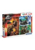 Puzzle 3x48 Super kolor Jurassic World