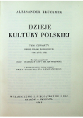 Dzieje kultury polskiej Tom IV Reprint z 1946