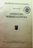 Literatura serbsko łużycka 1938 r