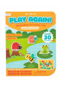 Naklejki wielorazowe mini z grą Play Again Animals