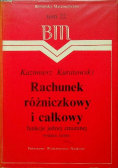 Rachunek różniczkowy i całkowy funkcje jednnej zmiennej