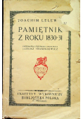 Pamiętnik z roku 1830 - 31 1924 r.