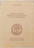 Polsko łacińskie Epicedium Renesansowe na tle Europejskim
