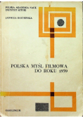 Polska Myśl Filmowa Do Roku 1939