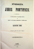 Analecta Juris Pontificii tom III 1858r.