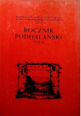 Rocznik Podhalański tom III