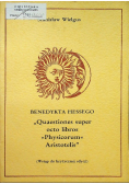 Benedykta Hessego Quaestiones super octo libros Physicorum Aristotelis