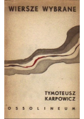 Karpowicz Wiersze wybrane