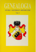Genealogia studia i materiały historyczne Tom II