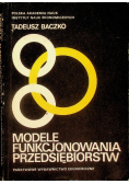 Modele funkcjonowania przedsiębiorstw