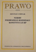 Normy pierwszego rozdziału Konstytucji RP