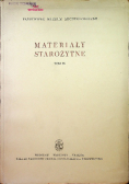 Materiały starożytne Tom IX