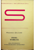 Lenin Pisma wybrane Rola świadomości wprocesie rozwoju społecznego