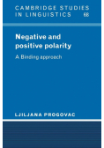 Negative and Positive Polarity