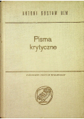Pisma krytyczne