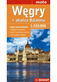 Węgry + okolice Balatonu mapa samochodowa 1:555000
