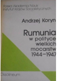 Rumunia w polityce wielkich mocarstw 1944 1947