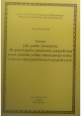 Europa jako punkt odniesienia dla postrzegania przestrzeni geograficznej przez szlachtę