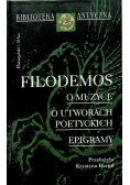O muzyce O utworach poetyckich Epigramy