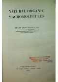 Natural Organic Macromolecules