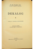 Dekalog  II 1934 r.