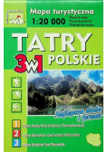 Mapa turystyczna Tatry Polskie 3w1