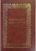 Myśli Św Jana Chryzostoma reprint 1937 r
