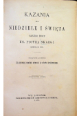 Kazania na niedziele i święta całego roku Część 1 1883 r.