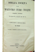 Biblija Święta to jest Wszystko Pismo Święte Starego i Nowego Testamentu 1920 r.