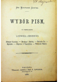 Goethe Wybór pism 1889 r