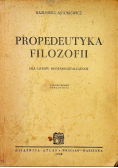 Propedeutyka filozofii 1948 r