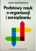 Podstawy nauk o organizacji i zarządzaniu