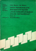 Opisy fonologiczne polskich punktów Ogólnosłowiańskiego atlasu językowego zeszyt II