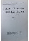 Polski słownik biograficzny Tom IX