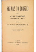 Rozważ to dobrze 1922 r.
