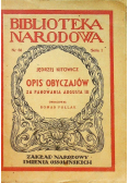 Opis obyczajów za panowania Augusta III