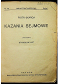 Kazania Sejmowe 1925 r