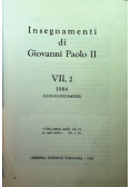 Insegnamenti di Giovanni Paolo II Tom VII Część 2