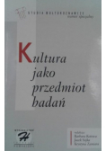 Kultura jako przedmiot badań