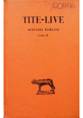 Tite live Histoire romaine tome II Livre II