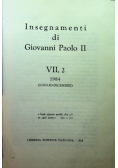 Insegnamenti di Giovanni Paolo II Tom VII Część 2