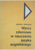 Wzory zdaniowe w nauczaniu języka angielskiego